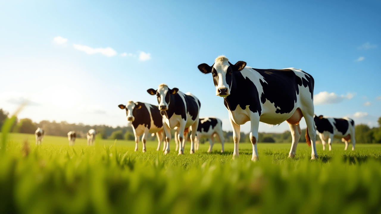 A spread of healthy dairy products