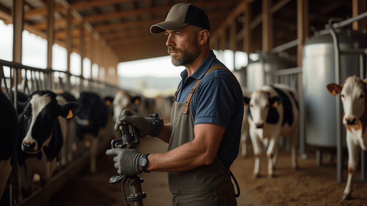 Modern dairy processing facility